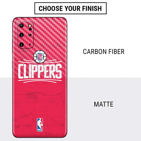 NBA Los Angeles Clippers Distressed Red Galaxy S20 Plus Skin
